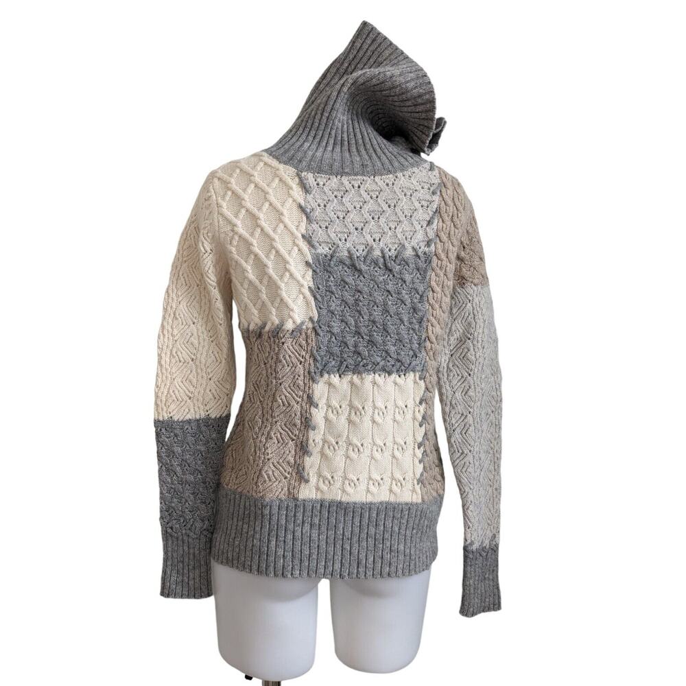 Sundance Size Medium Lambswool Patchwork Saco Swe… - image 1